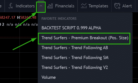 Add strategy to tradingview chart