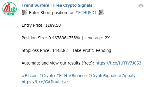 Example free crypto signals on telegram