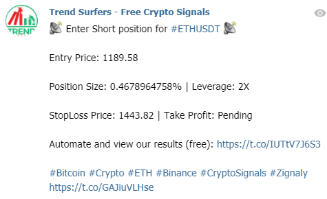 Free Crypto Signals On Telegram Trend Surfers